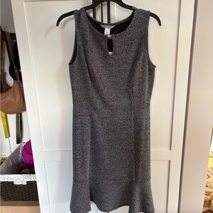 WHBM Elegant Gray Sleeveless Dress